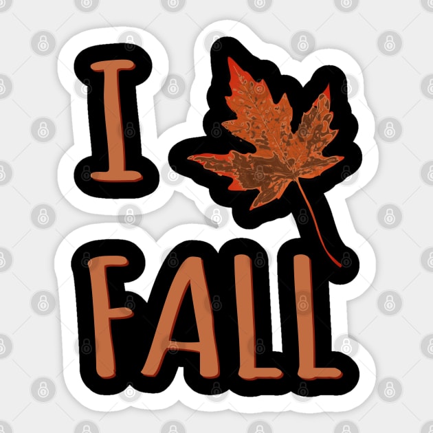I Love Fall Sticker by Flippin' Sweet Gear